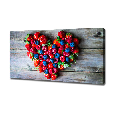 Quadro su tela Cuore di frutta