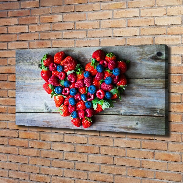 Quadro su tela Cuore di frutta