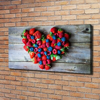 Quadro su tela Cuore di frutta