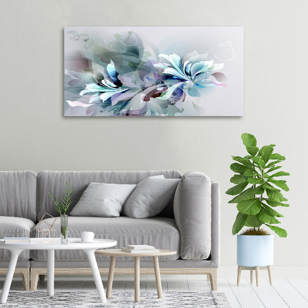 Quadro stampa su tela Fiori astratti