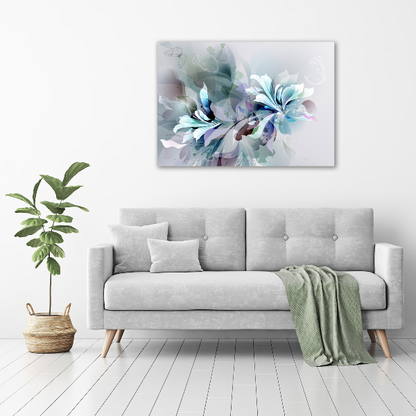 Quadro stampa su tela Fiori astratti