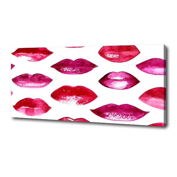 Foto quadro su tela Labbra rosse