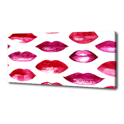Foto quadro su tela Labbra rosse