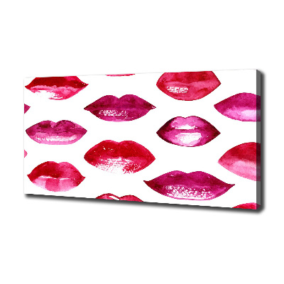 Foto quadro su tela Labbra rosse