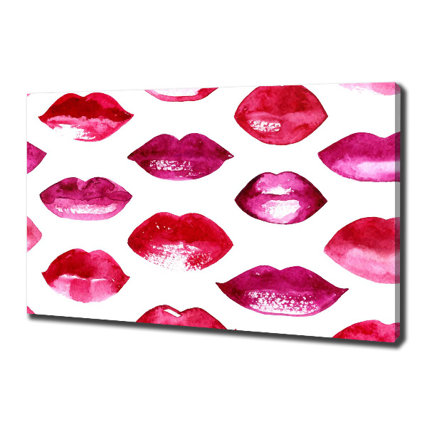Foto quadro su tela Labbra rosse