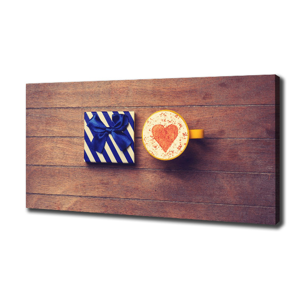 Quadro stampa su tela Caffè e un regalo