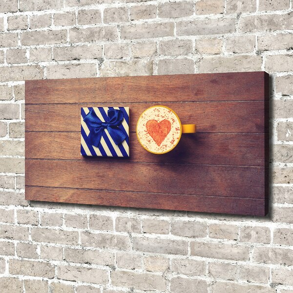 Quadro stampa su tela Caffè e un regalo