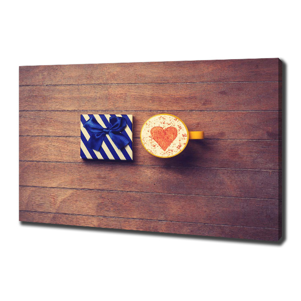 Quadro stampa su tela Caffè e un regalo