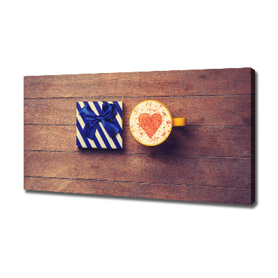 Quadro stampa su tela Caffè e un regalo