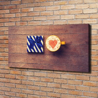 Quadro stampa su tela Caffè e un regalo