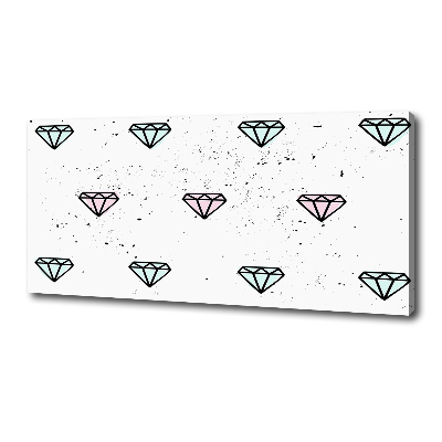 Quadro stampa su tela Diamanti