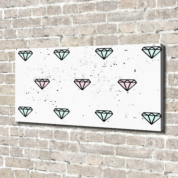 Quadro stampa su tela Diamanti