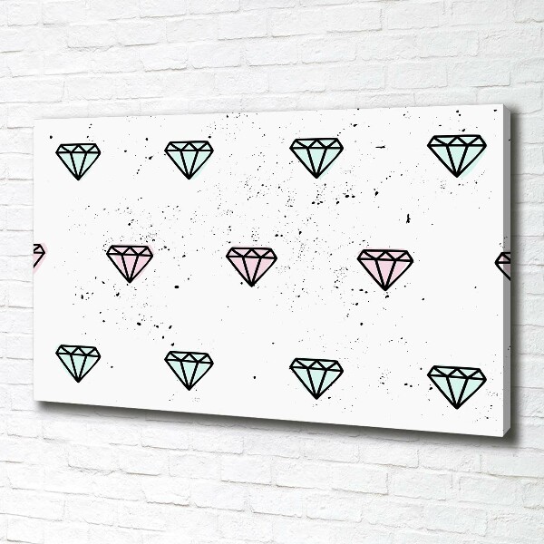 Quadro stampa su tela Diamanti