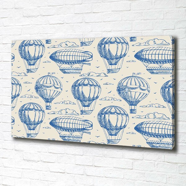 Quadro stampa su tela Mongolfiere e dirigibili
