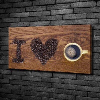 Foto quadro su tela Adoro il caffè