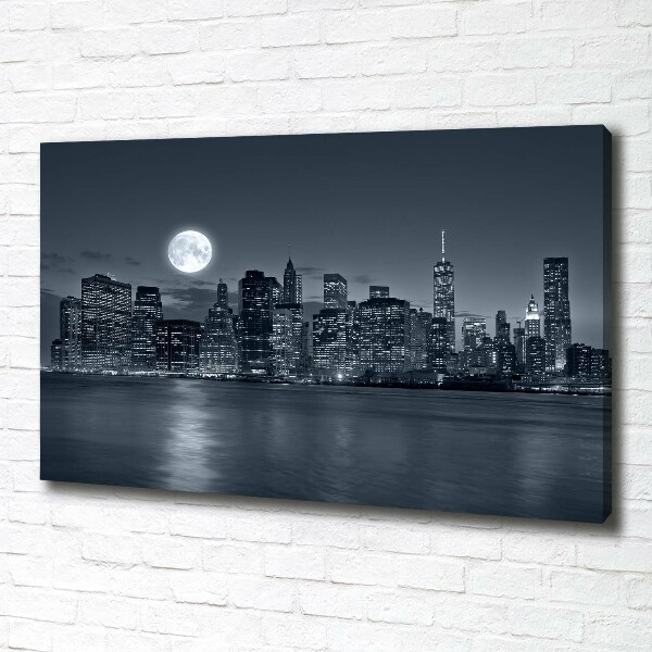 Foto quadro su tela New York di notte
