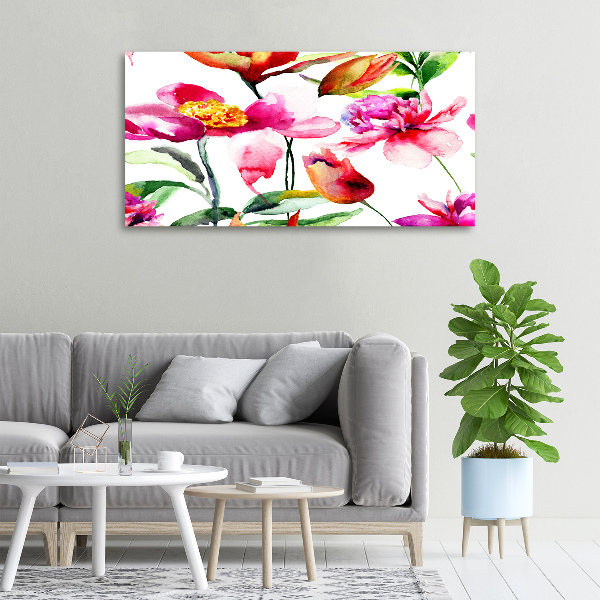 Quadro stampa su tela Fiori selvatici