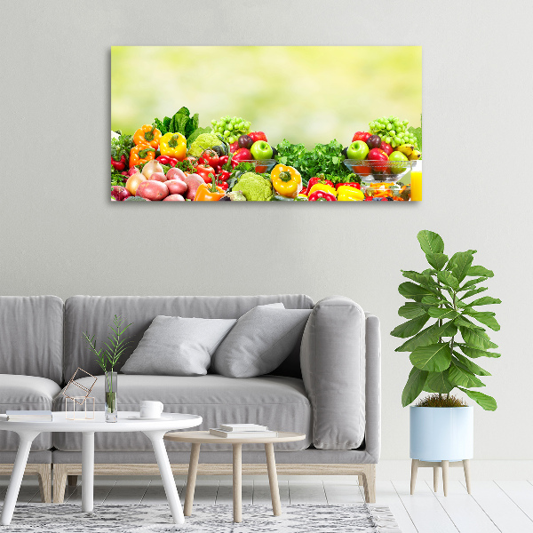 Quadro stampa su tela Frutta e verdura