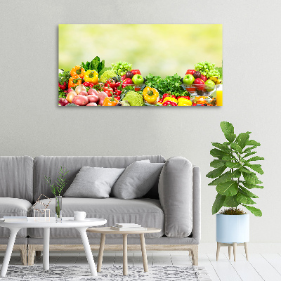 Quadro stampa su tela Frutta e verdura