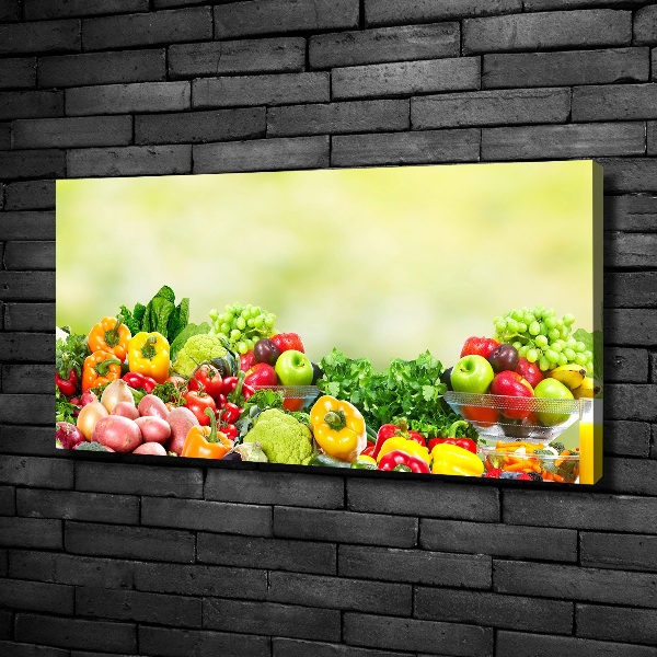 Quadro stampa su tela Frutta e verdura