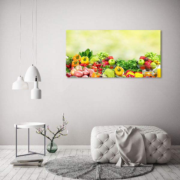 Quadro stampa su tela Frutta e verdura