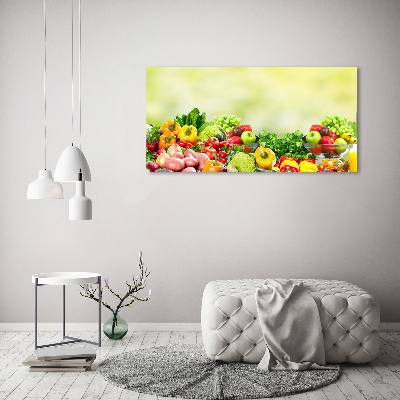 Quadro stampa su tela Frutta e verdura