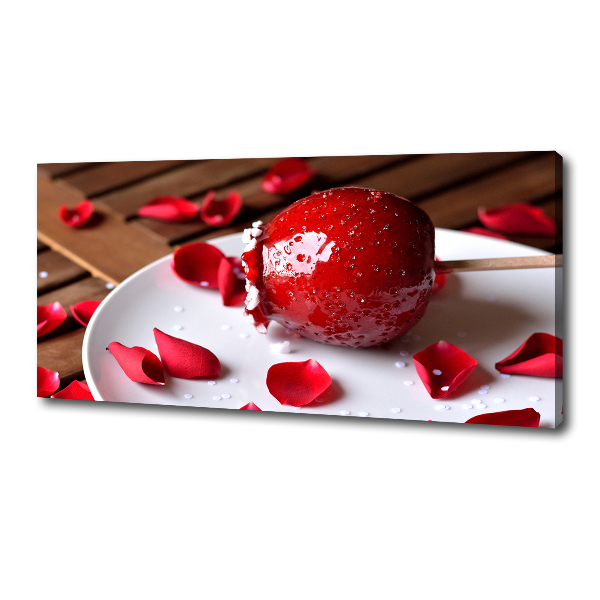 Quadro su tela Mela su un bastoncino