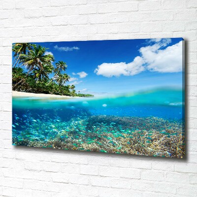 Quadro su tela Barriera corallina