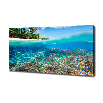 Quadro su tela Barriera corallina