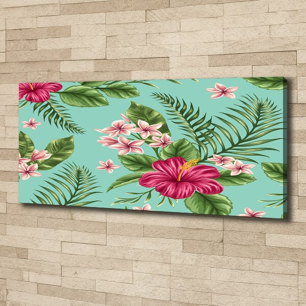 Quadro stampa su tela Fiori hawaiani