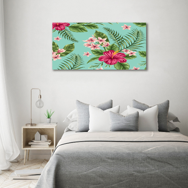 Quadro stampa su tela Fiori hawaiani