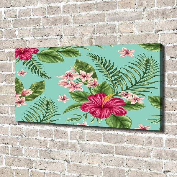 Quadro stampa su tela Fiori hawaiani