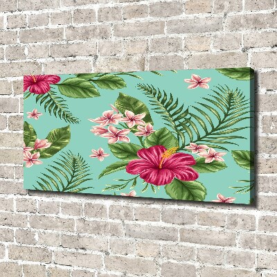 Quadro stampa su tela Fiori hawaiani