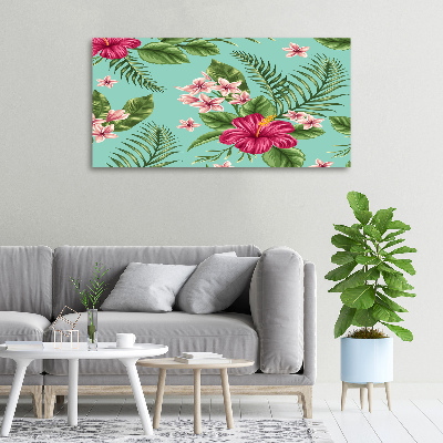 Quadro stampa su tela Fiori hawaiani