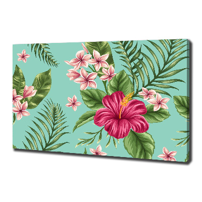 Quadro stampa su tela Fiori hawaiani