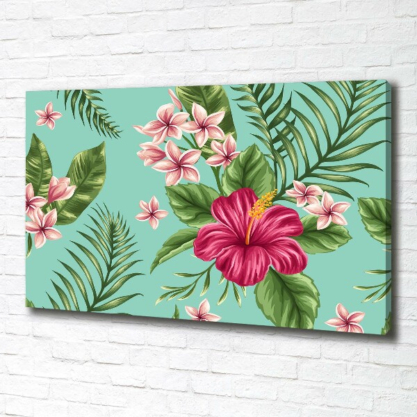 Quadro stampa su tela Fiori hawaiani