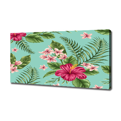 Quadro stampa su tela Fiori hawaiani