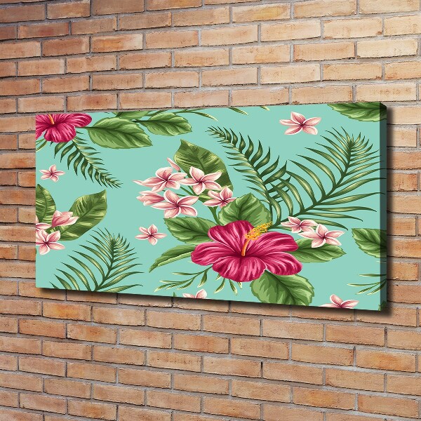 Quadro stampa su tela Fiori hawaiani