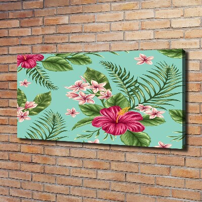 Quadro stampa su tela Fiori hawaiani