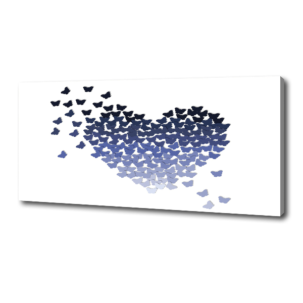 Quadro su tela Cuore di farfalle