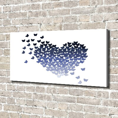 Quadro su tela Cuore di farfalle
