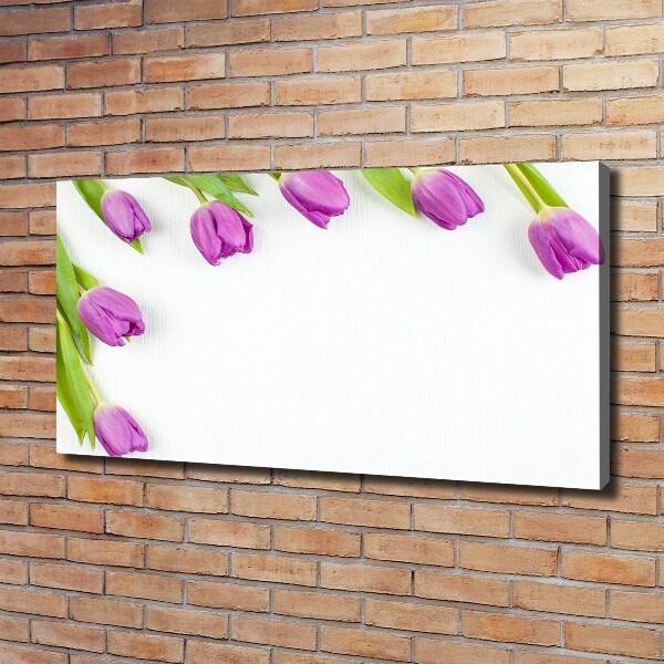 Foto quadro su tela Tulipani viola
