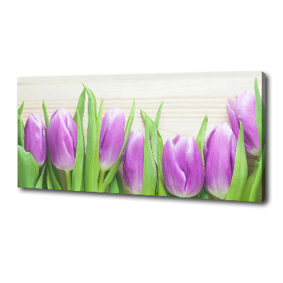 Foto quadro su tela Tulipani viola