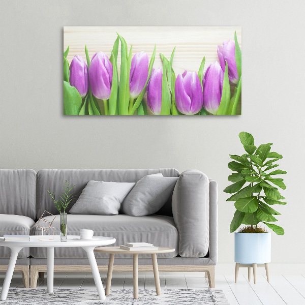 Foto quadro su tela Tulipani viola