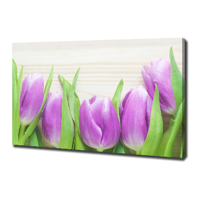 Foto quadro su tela Tulipani viola
