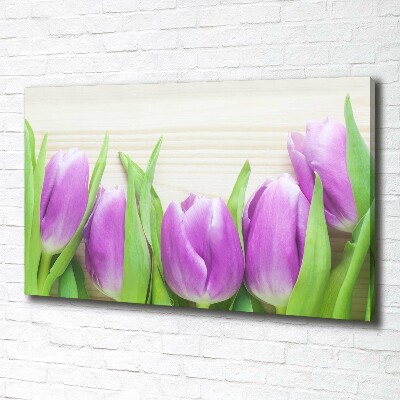 Foto quadro su tela Tulipani viola