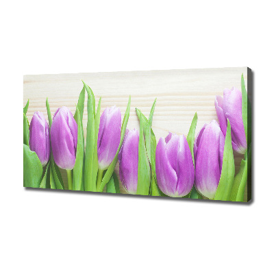 Foto quadro su tela Tulipani viola