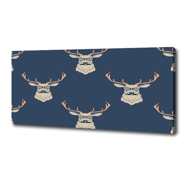 Quadro stampa su tela Cervo hipster