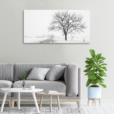 Quadro su tela Albero in inverno
