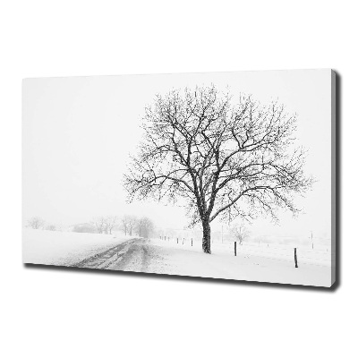 Quadro su tela Albero in inverno